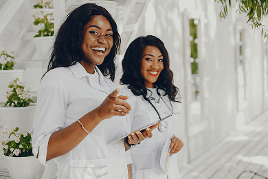 Smiling nurses